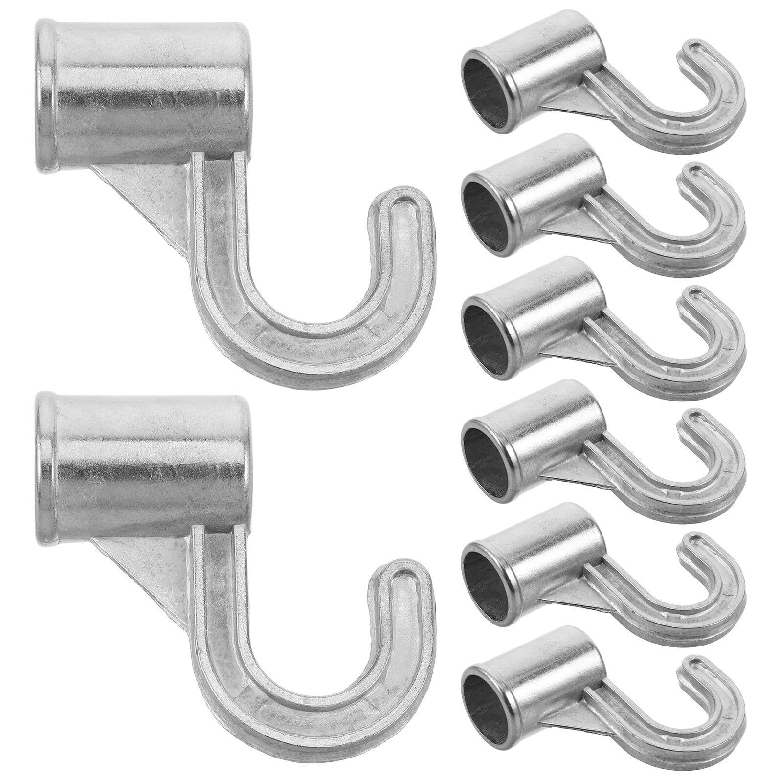 Supports Robustes Tringle de Penderie Anti-Affaissement avec Fixation Tube de Rangement
