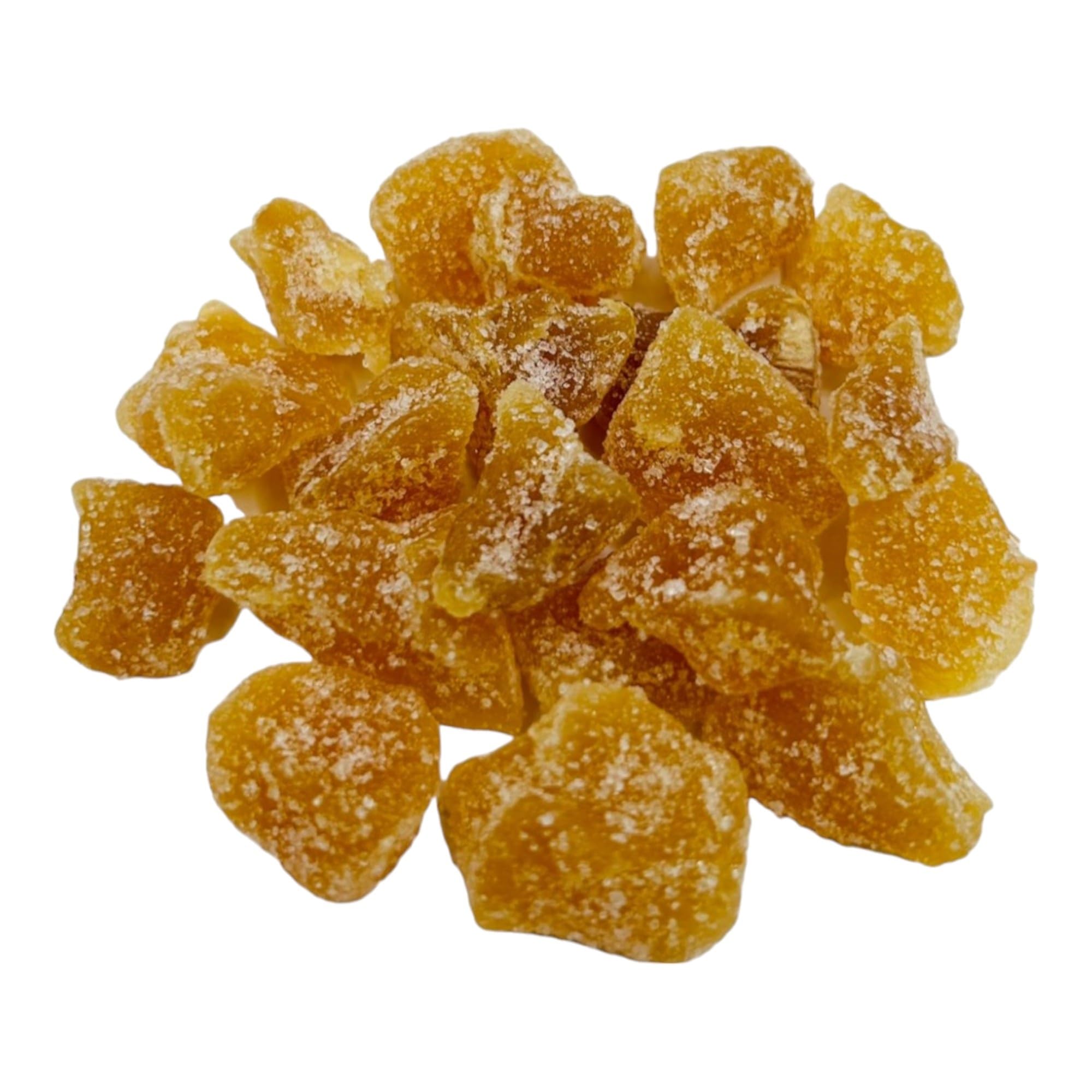Jengibre Confitado Con Azúcar 25g - 1,95Kg - Snack Dulce y Picante (1950 grammos)