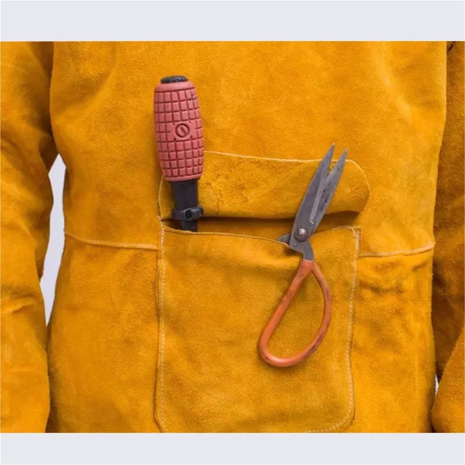 Leather Welding Industrial Work Safety Clothing | Leather Welding Industrial Work Safety Clothing Long Heat Insulation Flame Resistant Clothes