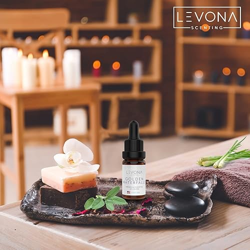 Miniatura 3 de Levona Scent Aceites esenciales puros para difusores para el hogar, hotel y oficina, aceites de aromaterapia de cascadas doradas para difusor de