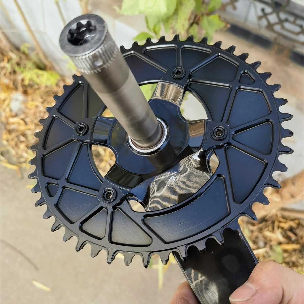 スギノ(Sugino) GRV4-SWN 34T 3/32 BLACK for Shimano 4アームクランク