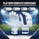 Whitedot Spliit Cricket Batting Gloves|Suitable for Boys Left Hand|White|| gallery image