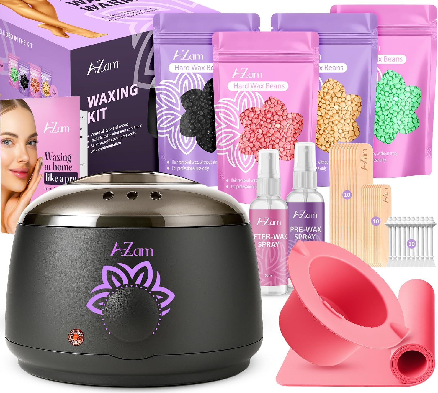 Amazon AZAM All in one At Home Waxing Kit For Hair Removal Wax amazon-azam-all-in-one-at-home-waxing-kit-for-hair-removal-wax