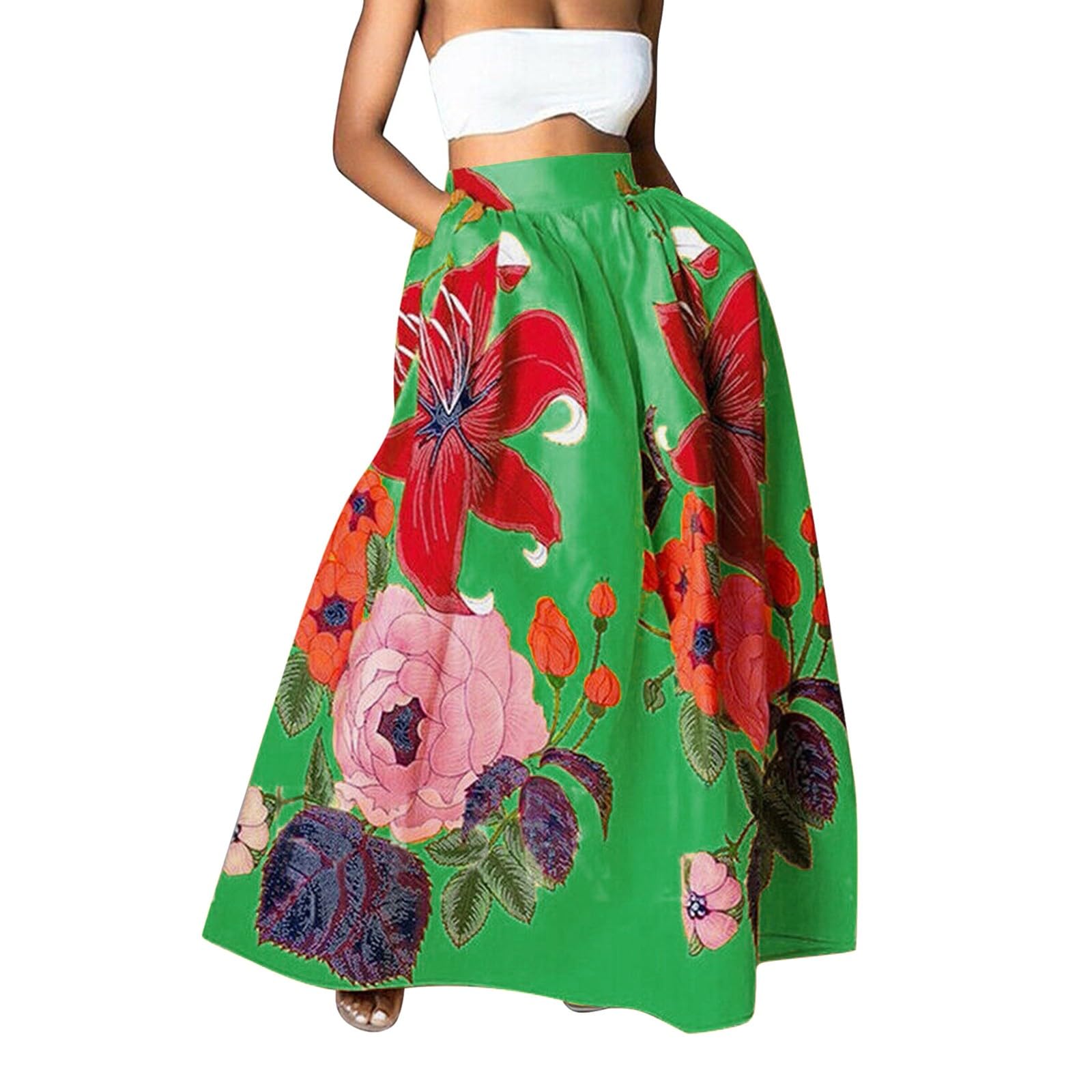 ASOS DESIGN - Robe Longue En Tulle Imprimé Fleuri Avec Encolure Bardot Bouffante Et Manches Longues Rose