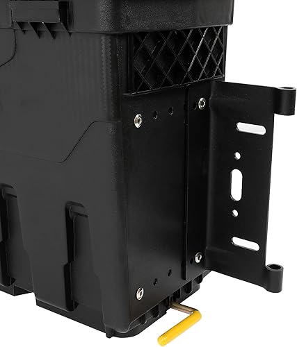 Miniatura 3 de TOPCOVER Caja de almacenamiento para caja de camión, tapa con cerradura con llave, almacenamiento de cama de camioneta oscilante, compatible con