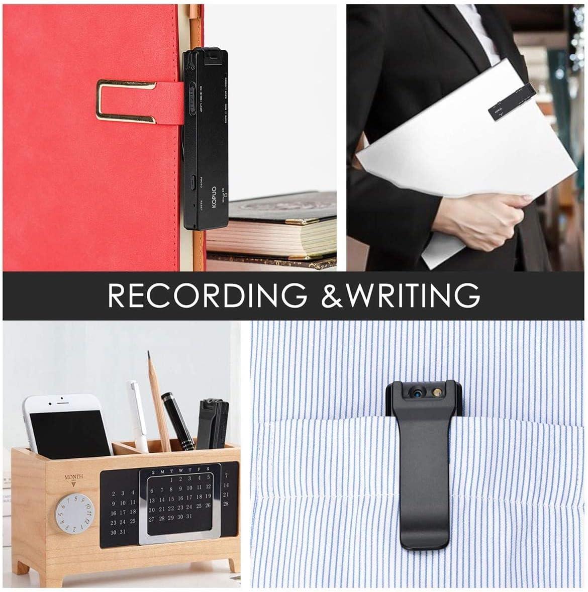 Mini Body Camera Video Recorder, Pocket Camera, Tiny Camera, Nanny Small Cam, Body Spy Camera, Small Security Camera for Home Outdoor Office and More (with 32G Red Super high-Speed Memory Card) - Image 4