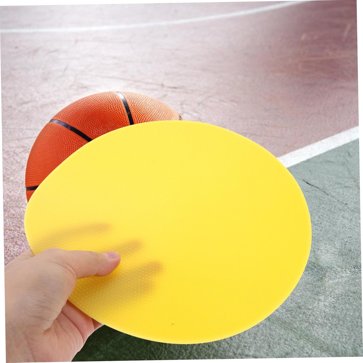 10pcs Football Training Discs Flat Markers for Soccer Training PVC Material and Reusable Sign Pads for Sports