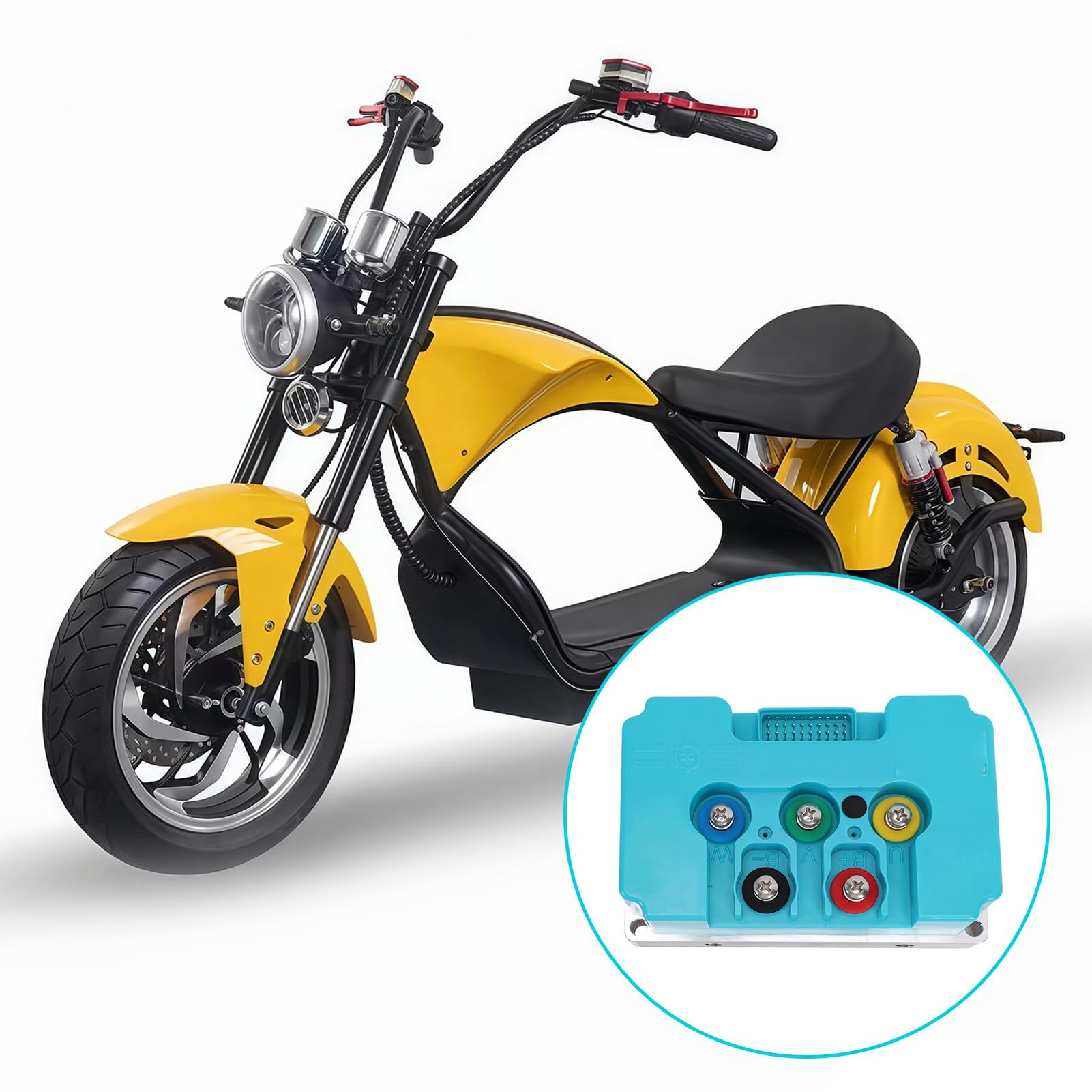 72V 680A Bezszczotkowy Sterownik Silnika Elektryczny Regulator Prędkości Motocykla BLDC prędkość Silnika do Skutera Elektrycznego z Chłodzeniem Wodnym ABS Czujnik Halla 100
