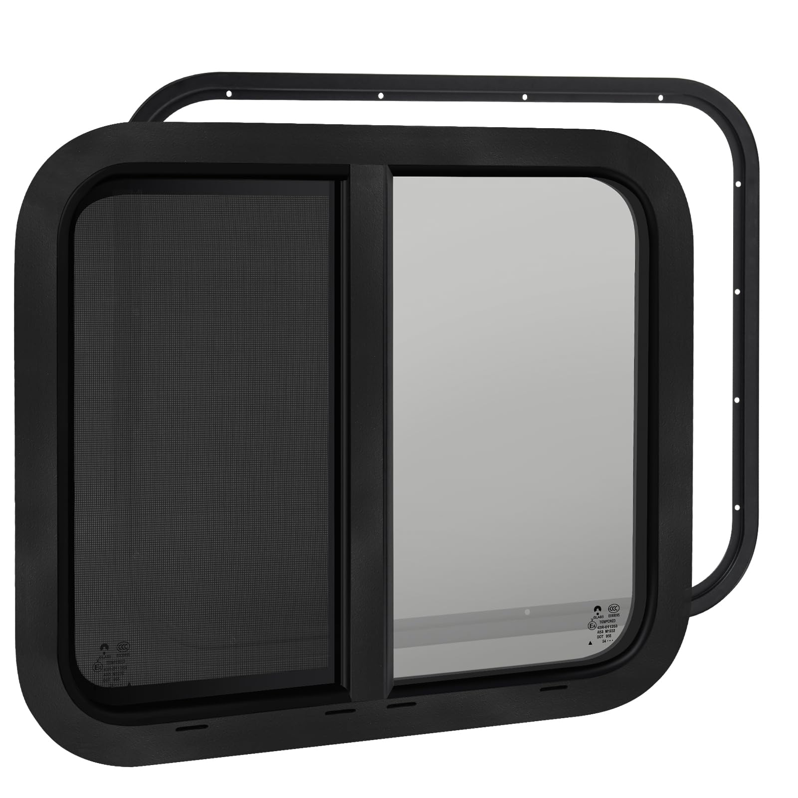 30"W x 24"H RV Windows for Cargo Trailer Camper,Tinted Horizontal Sliding