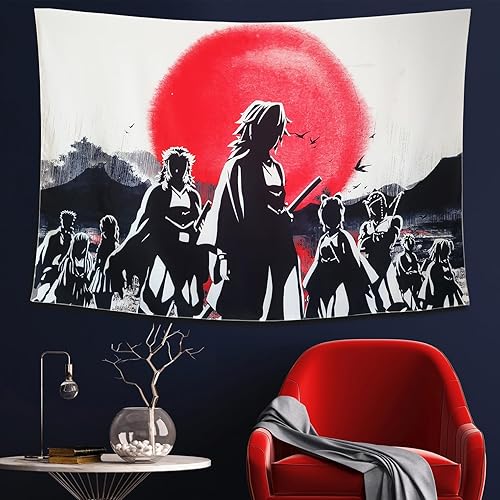 Miniatura 4 de Jetuzazrak Póster de tapiz de anime japonés para colgar en la pared, para dormitorio, sala de estar, dormitorio, fiesta de cumpleaños, decoración de