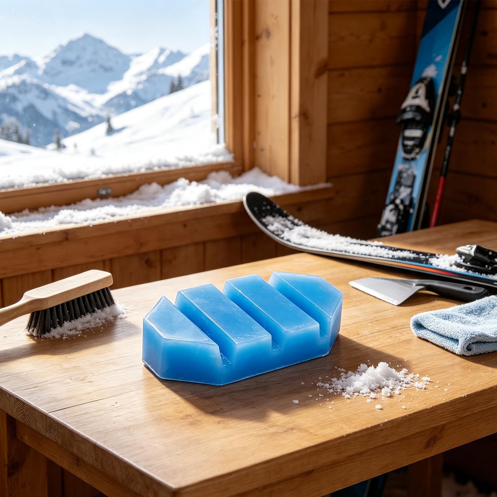 Blocco Cera per Sci e Snowboard Inizio Stagione