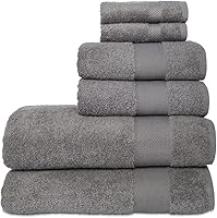 Vista 45 de Hencely Juego de 2 toallas de mano de lujo (16 x 28 pulgadas), algodón turco suave, absorbente, de secado rápido, para cara, cuerpo, cocina y baño