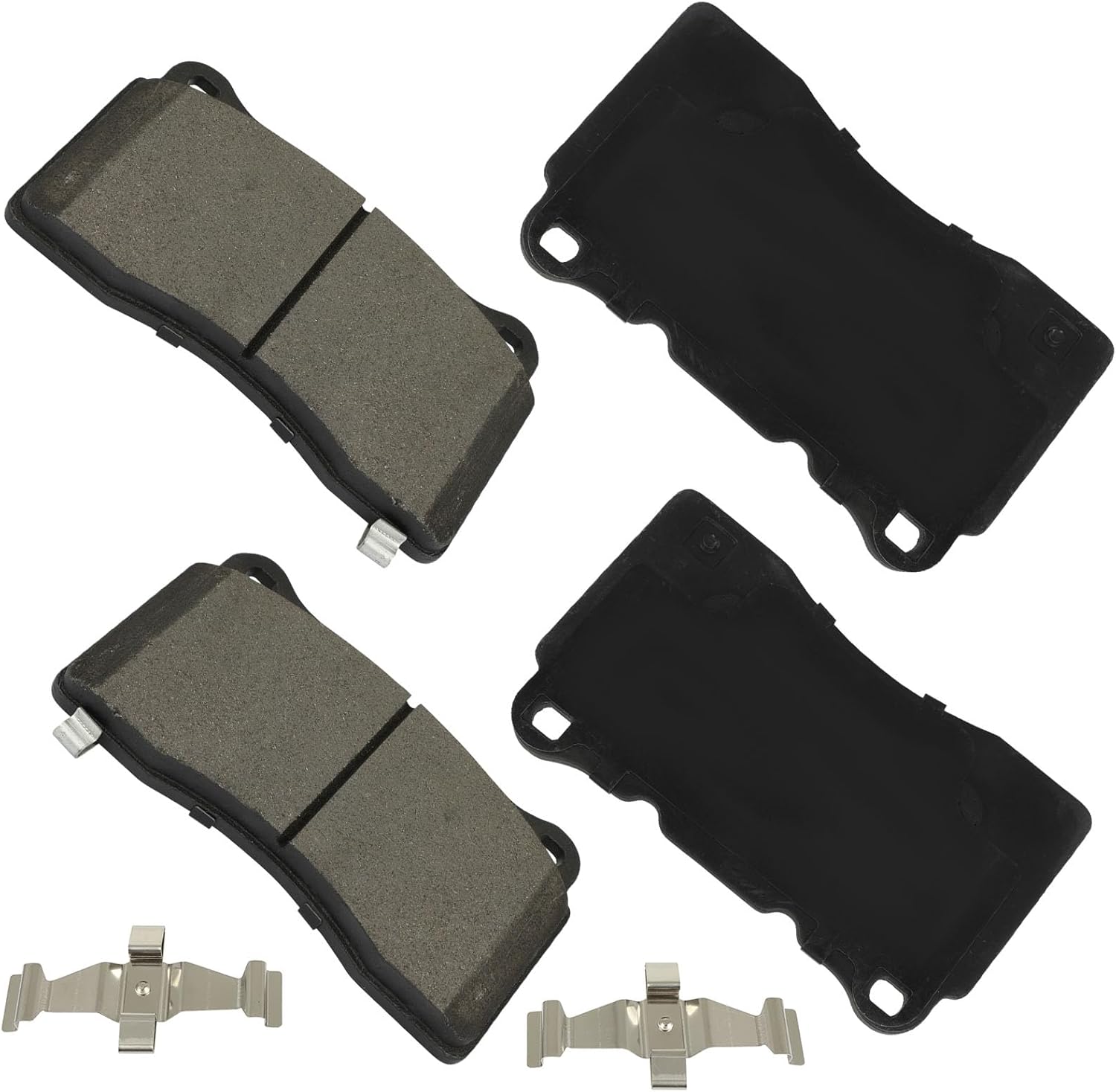 LSAILON[D1001]Front Disc Brake Pads Set For Buick Regal/Regal Sportback,For Cadillac ATS/CTS/STS/XTS,For Chevrolet Camaro/Corvette,For Ford For GT/For Mustang,For Honda Civic,For Mitsubishi Lancer