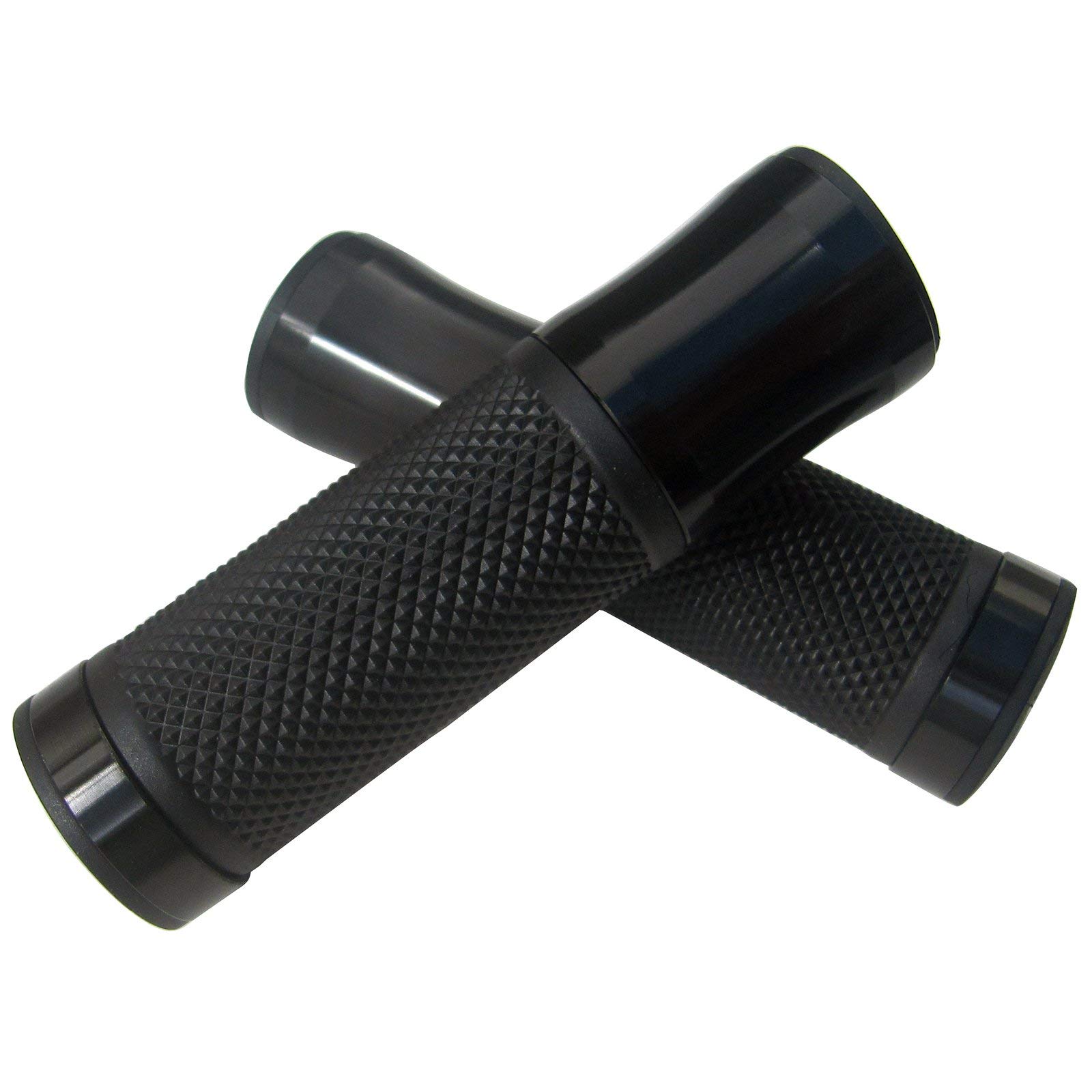 MotorToGo a01 Black Motorcycle Grips,7/8" 22mm Open End Handlebar Grips Gel for 1982 Honda Nighthawk 750 CB750SC