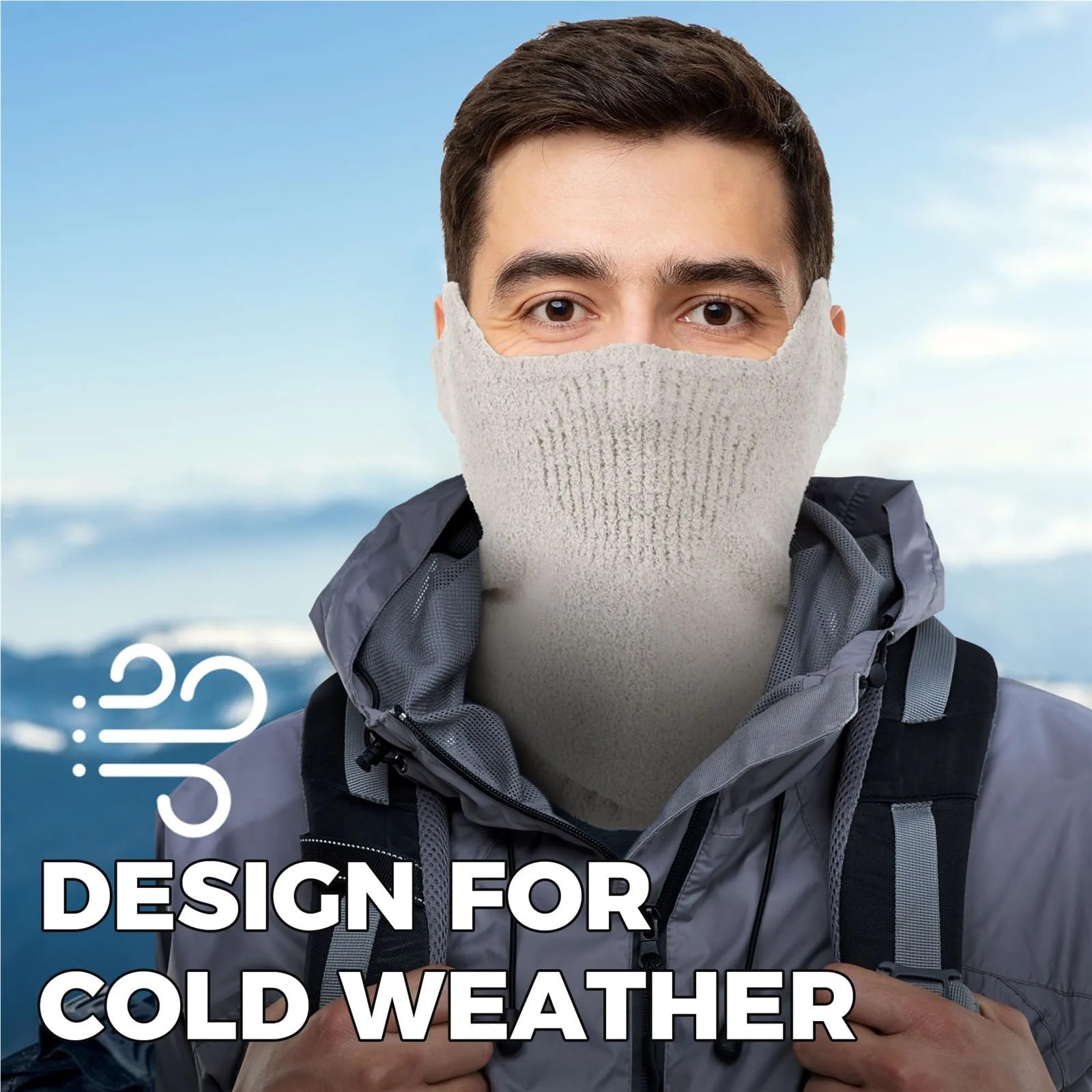 2 máscaras de esquí, Bufandas, pañuelos, cálidos, Resistentes al Viento, Transpirables, Suaves, for Correr, Senderismo, y Snowboard, Accesorios Deportivos for Invierno para Esquí Ciclismo