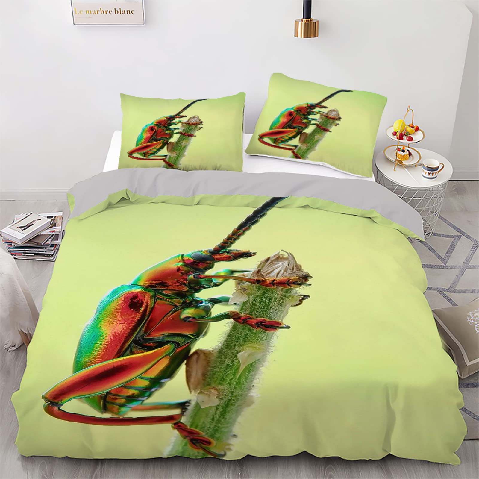 Housse de couette douce pour la peau en fibre superfine à entretien facile 200x200