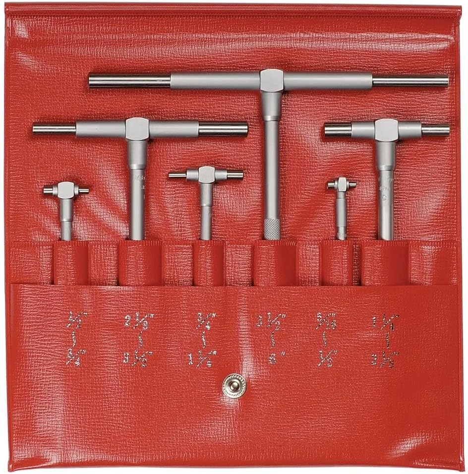 Mitutoyo 155-903, 5/16" to 6", 6 piece Telescoping Gage Set