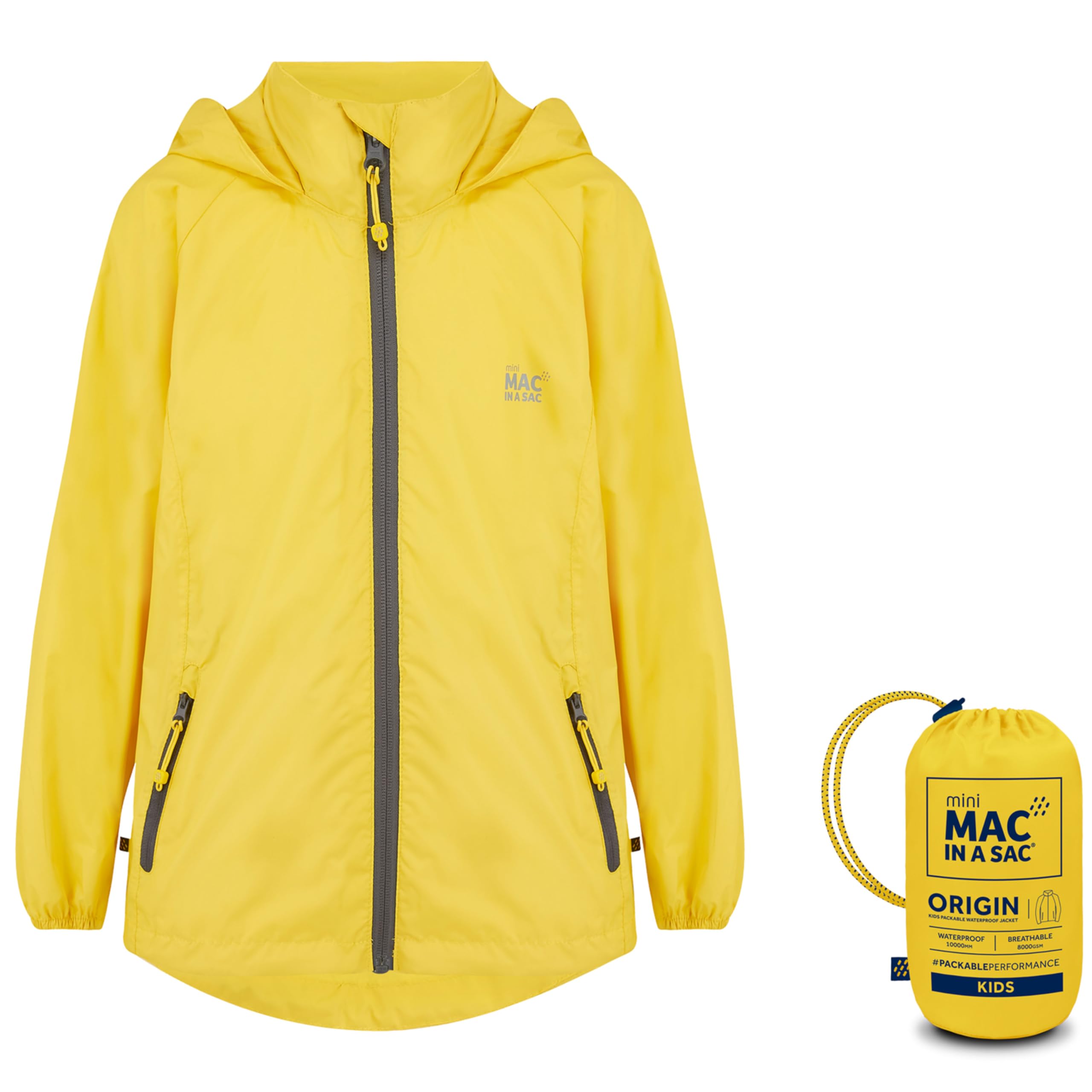 Mac in a Sac Mini Origin Ii Veste Imperméable Pliable Veste imperméable Mixte enfant