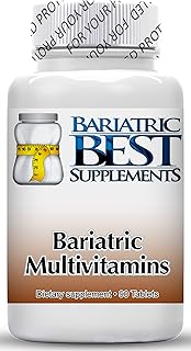 Bariatric Best Multivitamin Tablets – for Post-Bariatric Surgery, Gastric Bypass & Sleeve – Easily Dissolvable Formula for...