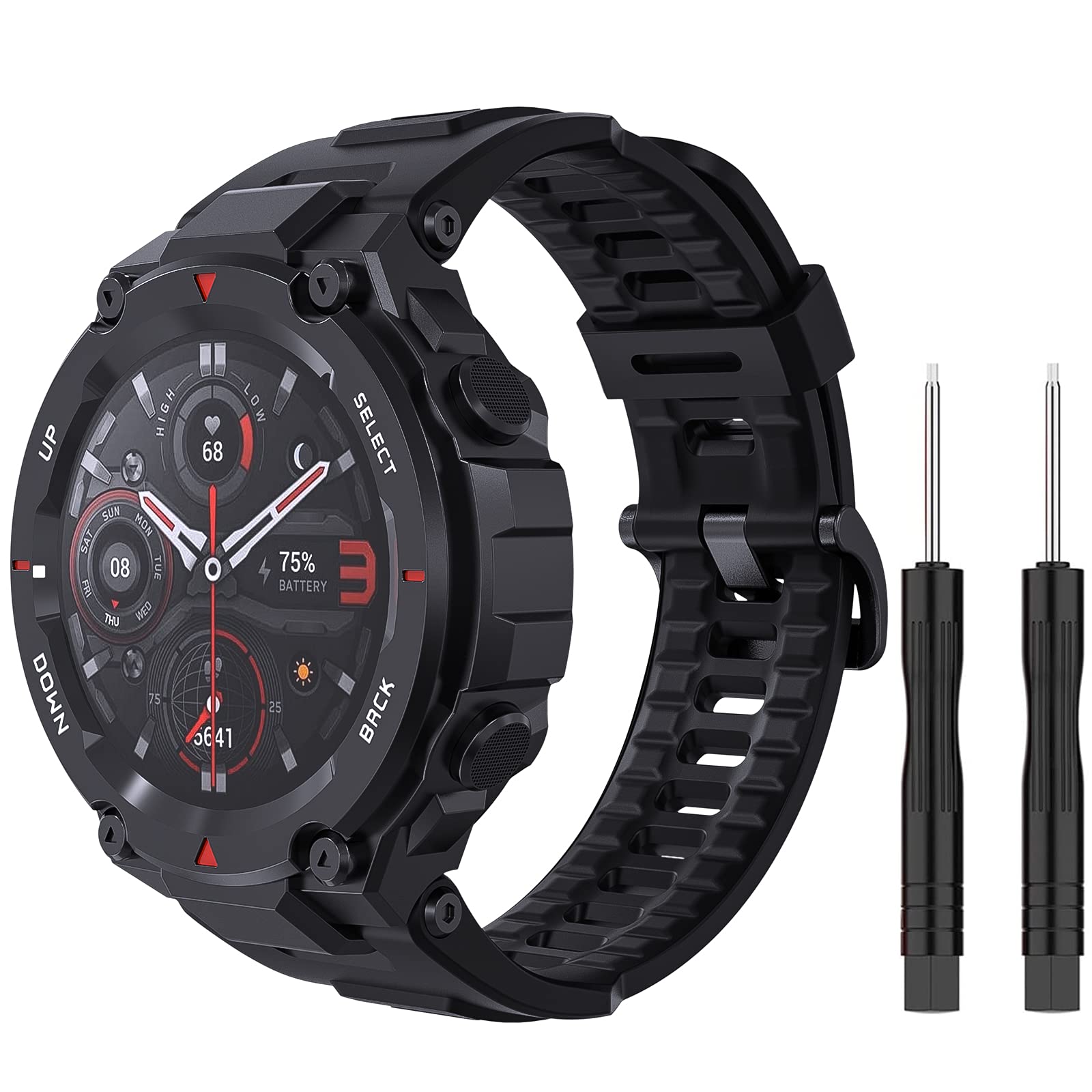 Cinturino Silicone Per Amazfit T-Rex E T-Rex Pro - Morbido E Regolabile | Vari Colori