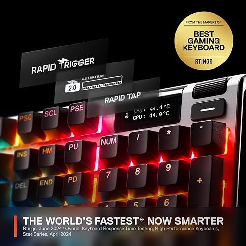 Miniatura 2 de SteelSeries Interruptores hipermagnéticos Apex Pro Gen 3 OmniPoint 3.0 Actuación ajustable Disparador rápido Ajustes preestablecidos listos para