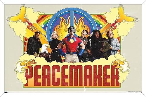 Miniatura 16 de Trends International DC Comics TV Peacemaker - Póster de pared grupal, 34 pulgadas de largo x 22.4 W, versión premium sin marco