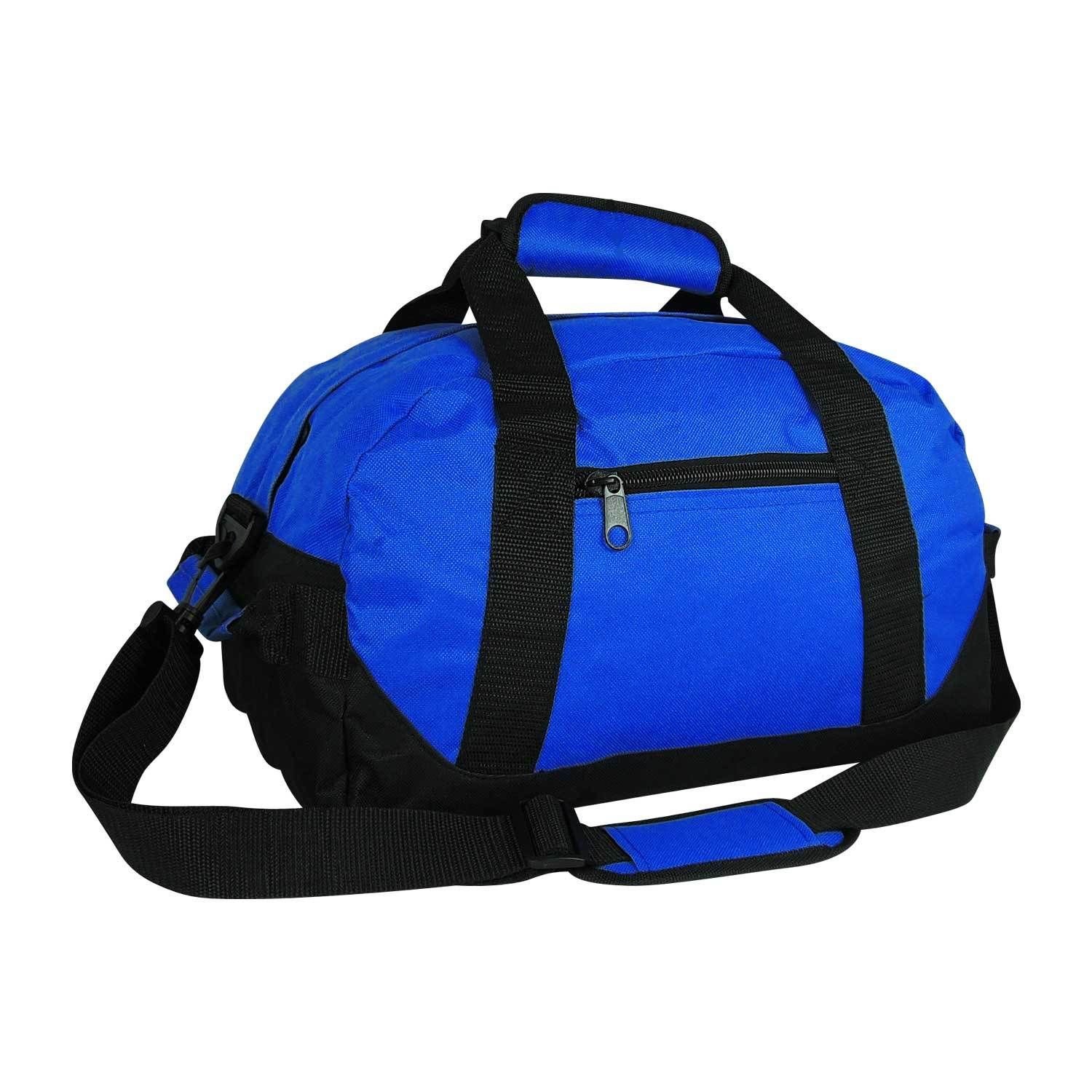 Duffle Bag, Gym, Travel Bag Two Tone (Royal - small (14 x 8.5 x 8.5))