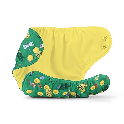 Miniatura 4 de Esembly Cubierta para pañales de tela, pañal de natación reutilizable, impermeable, transpirable, capa exterior ajustable sobre interior absorbente