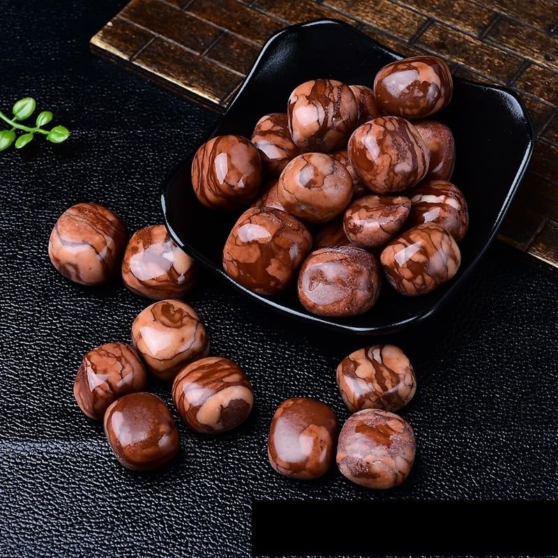 WHZHDMA Bulk Natural Crystal Rough Stone Natural Crystal Wood Grain Stone Rolling Stone Ornaments Mineral Specimen Teaching Science Stone Natural Stone Rocks Stones and Crystals