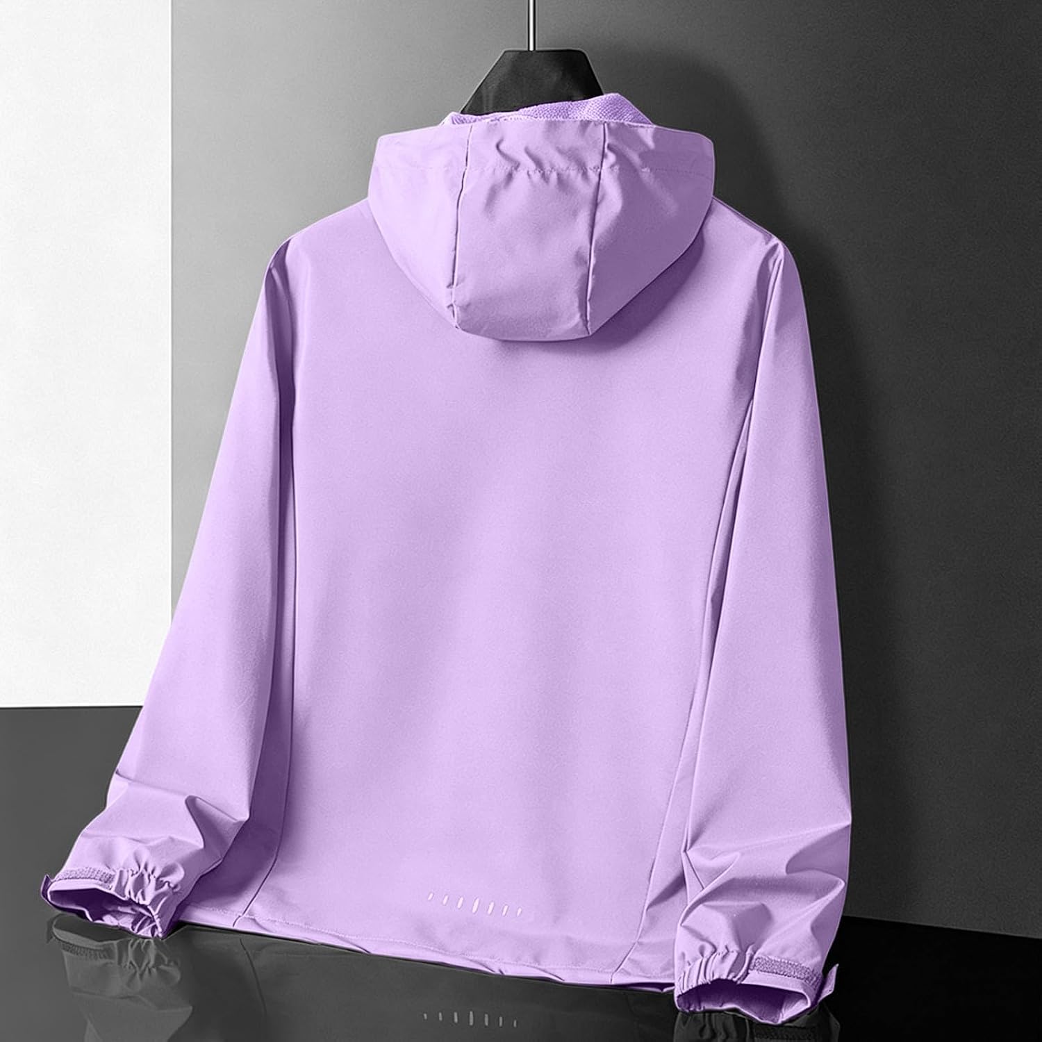 Waterproof Jacket for Women Hooded Windbreaker Rain Coat with Pockets | Women's Lightweight Softshell Raincoat with Taped Seam Zipper, Fleece Lined Hood, Zip Pockets for Hiking Travel