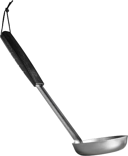 Blackstone 5308 Cucharón para pizza, plateado y negro