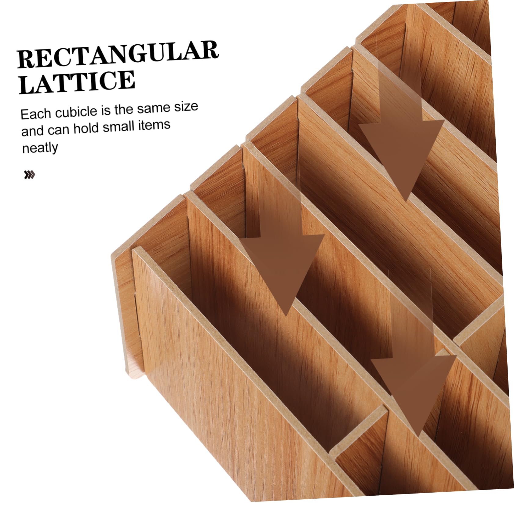 Scatola Portaoggetti in Legno Da Scrivania Scomparti Multipli Organizer Per Telefono Contenitore Da Tavolo Casa