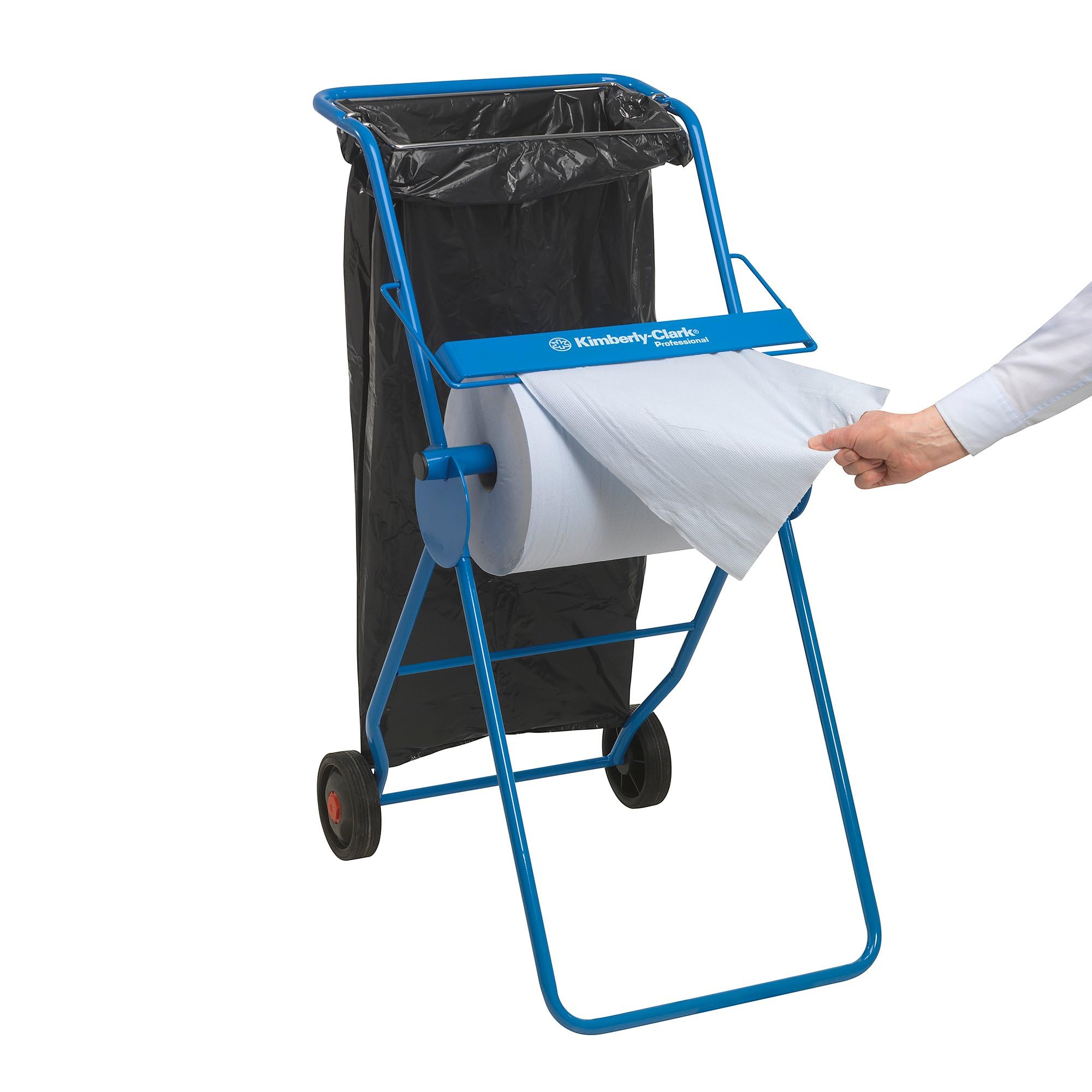 WypAll X60 General Clean paños en rollo notable 8371 - Paños de limpieza azules - 1 rollo notable azul x 500 paños de limpieza azules de 1 capa