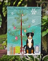 Vista 387 de Caroline's Treasures BB4243GF Bandera de jardín con texto en inglés «Merry Christmas» con texto en inglés «Merry Christmas», bandera decorativa