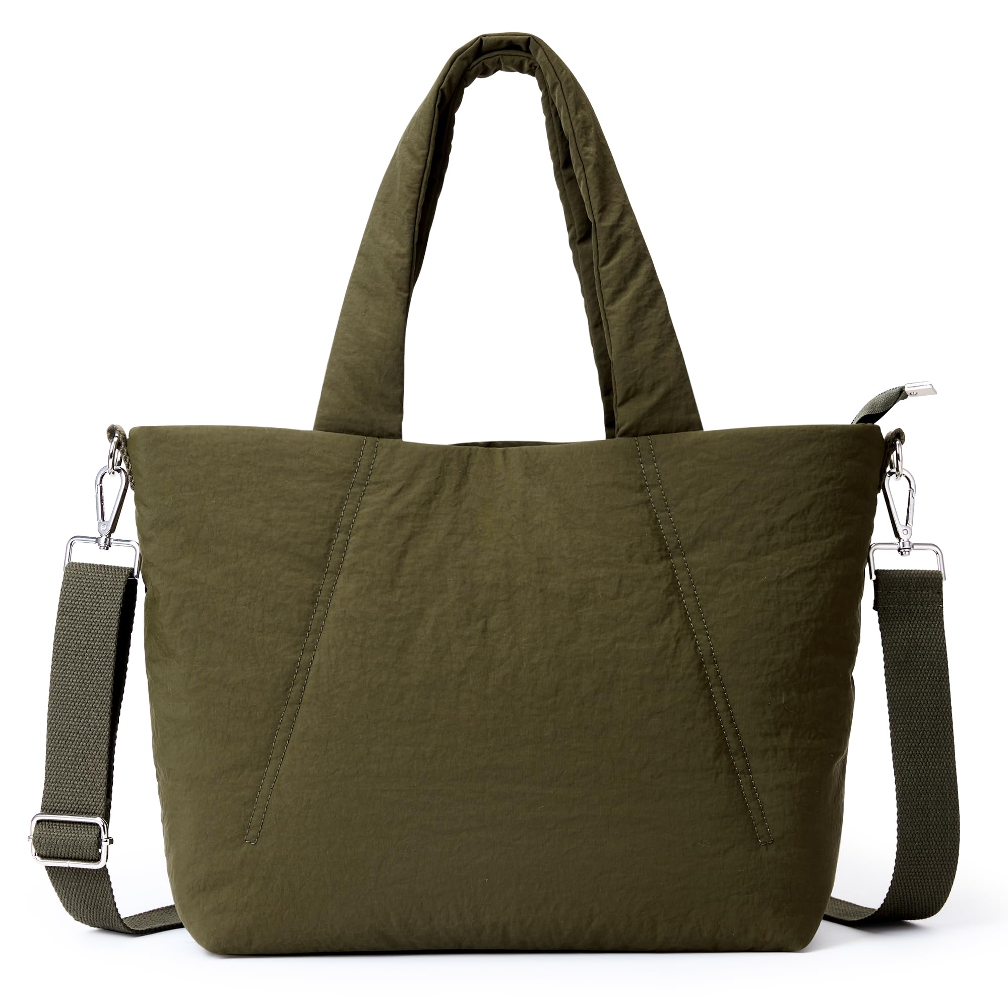 KALIDI Quilted Tote Bag, Medium Soft Padded Puffer For Laptop Pad Daily
