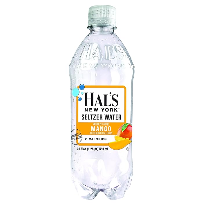 Buy Hal's New York Seltzer Carbonated Mango Flavored Sparkling Water