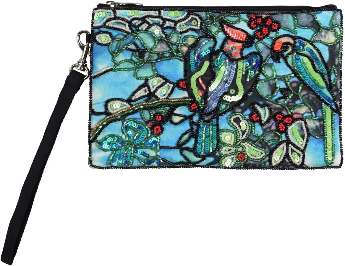 Bamboo Trading SHB703 Louis Comfort Tiffany Parrot Club Bag