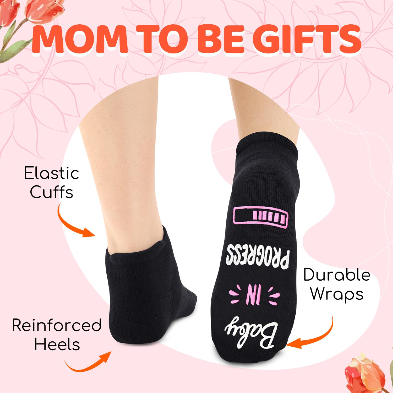 HAPPYPOP New Moms Mother's Day Gifts - IVF Support Socks and Pregnancy Socks for Expecting Women