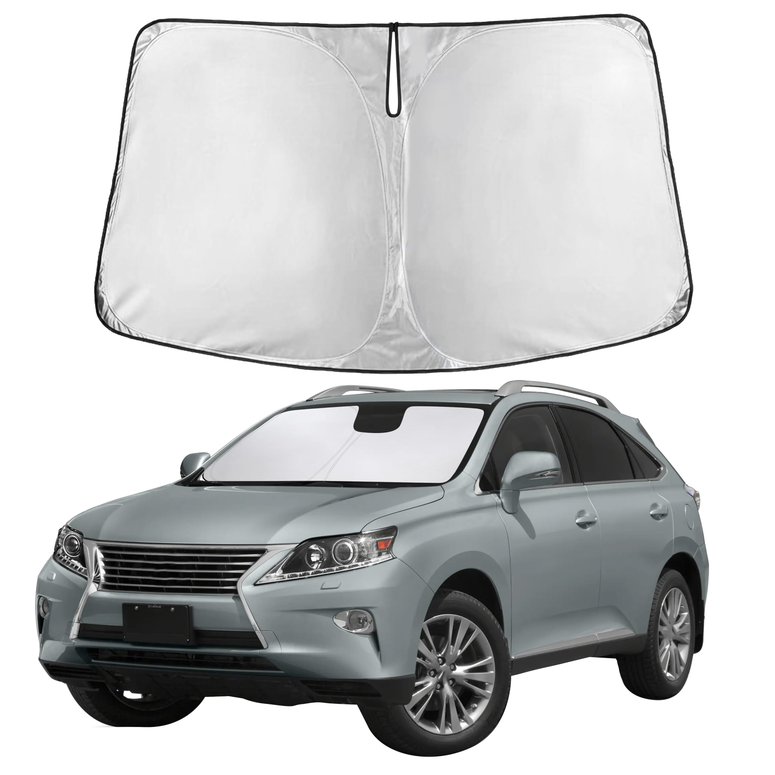 Autovir Windshield Sun Shade Fit for 2010-2013 2014 2015 Lexus RX-350 Sunshade, Front Car Window Shades Sun Visor, Blocks UV Rays & Heat, Car Accessories Fit for Lexus RX-350 2010-2015