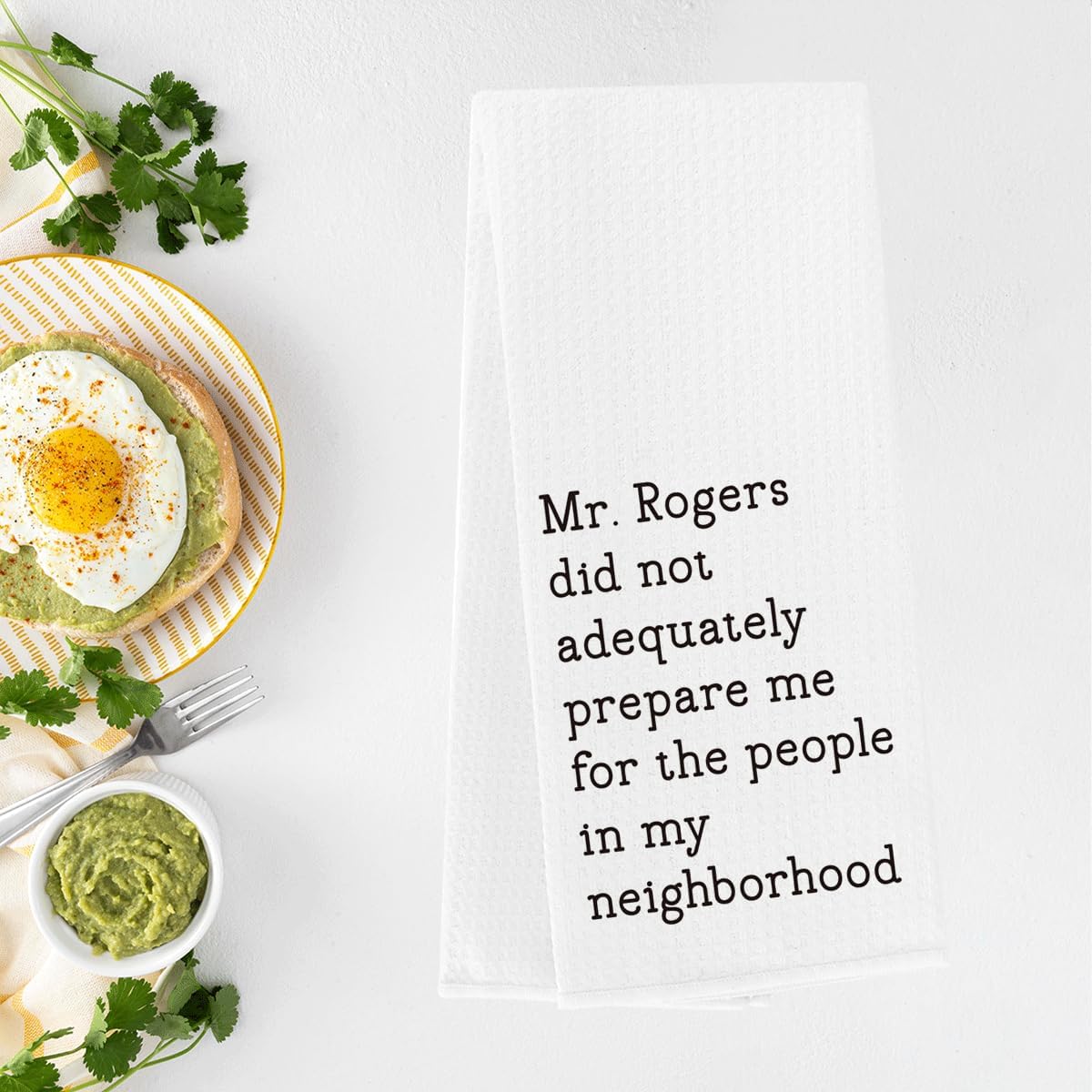 Funny Kitchen Towels Adult Humor Housewarming Gifts for Neighbor Friends Hostess Funny Kitchen Decor Waffle Weave Tea Towels Hand Towels Dish Towels for Kitchen Bathroom 14×23 Inches - Image 3