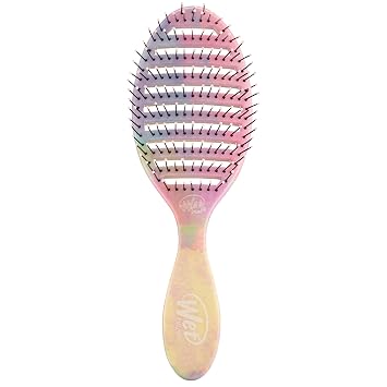 Wet Brush Speed Dry Hair Brush - Stripes Color Wash - Vented Design and Ultra Soft HeatFlex Bristles Are Blow Dry Safe With Ergonomic Handle Manages Tangle and Uncontrollable Hair - Pain-Free