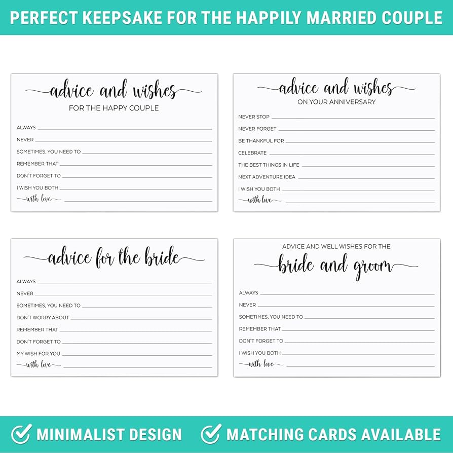 amazon-com-321done-advice-and-wishes-for-the-mr-mrs-made-in-usa-4x6-white-wedding-advice-for-bride-groom-newlyweds-bridal-shower-thick-luxury-cardstock-with-simple-script-minimalist for Free Printable Pdf Advice For The Bride Amazon.com : 321Done Advice and Wishes for the Mr & Mrs, Made in USA - 4x6 White, Wedding Advice for Bride, Groom, Newlyweds, Bridal Shower, Thick Luxury Cardstock with Simple Script Minimalist for Free Printable Pdf Advice For The Bride
