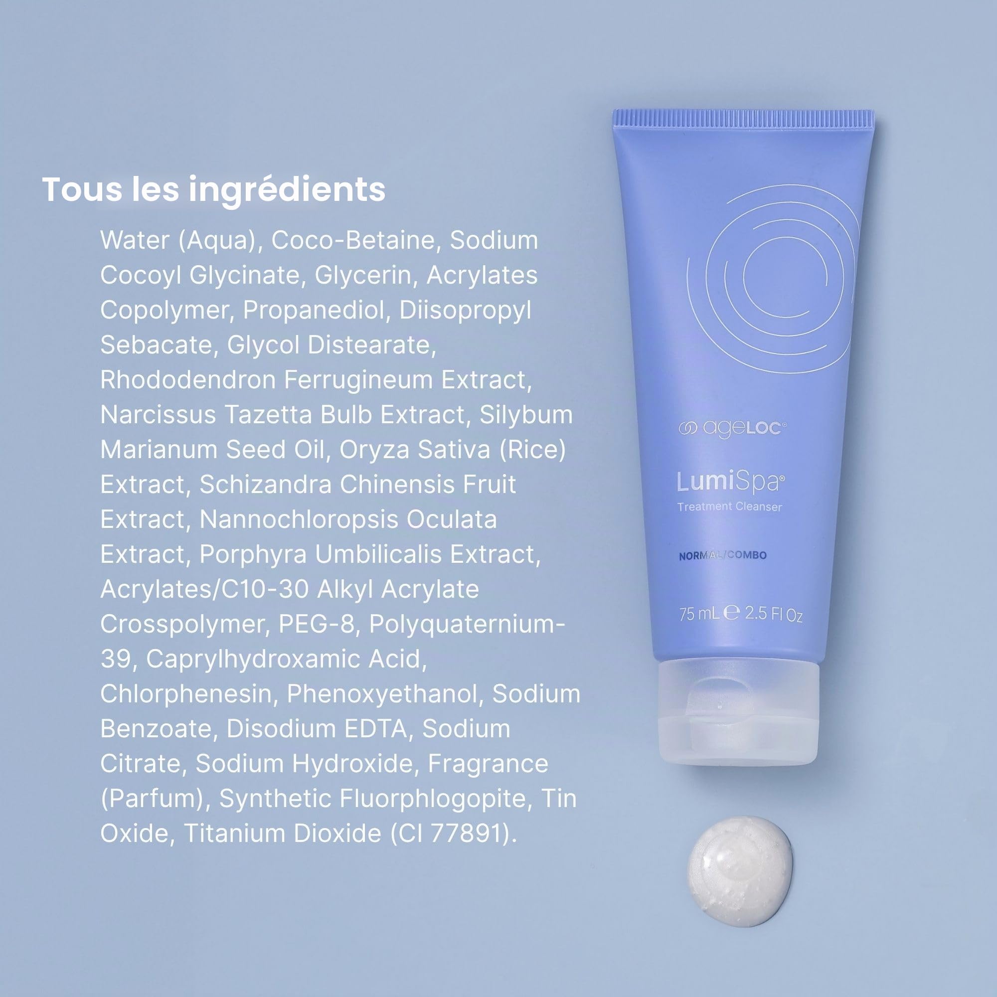 Nettoyant activant pour peaux mixtes normales à utiliser avec un nettoyant visage imperméable, anti-âge et purifiant les pores. Lot de 2