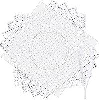Vista 9 de AUGSUN 9pcs 0.197 in grande cuadrado fusible cuentas pegboards plástico cuentas tableros con papel de planchar, pinzas artesanales