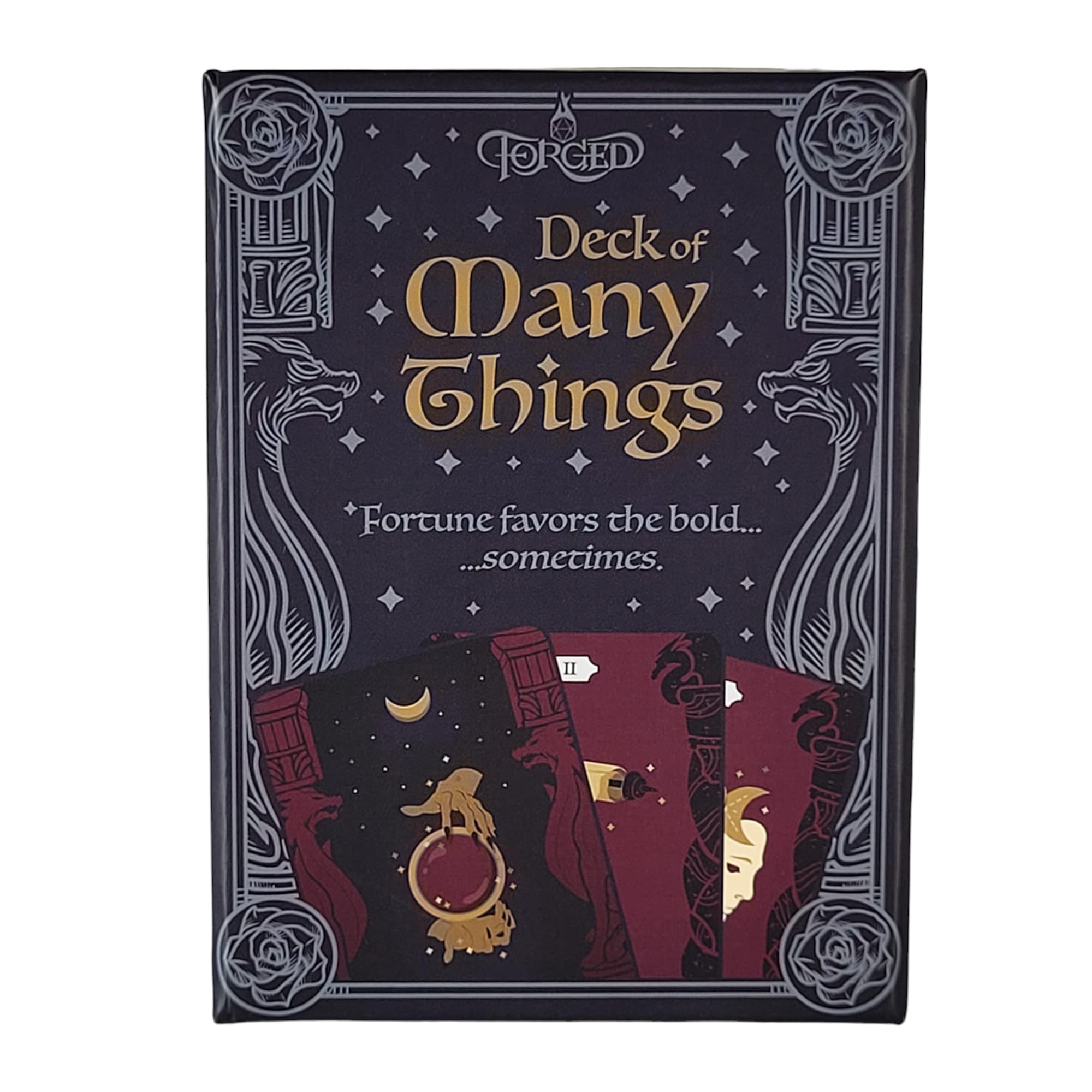 Forged Dice Co. Deck of Many Things - Premium RPG Playing Cards with Unique Art Illustrations - Compatible with Dungeons and Dragons Board Game, D&D