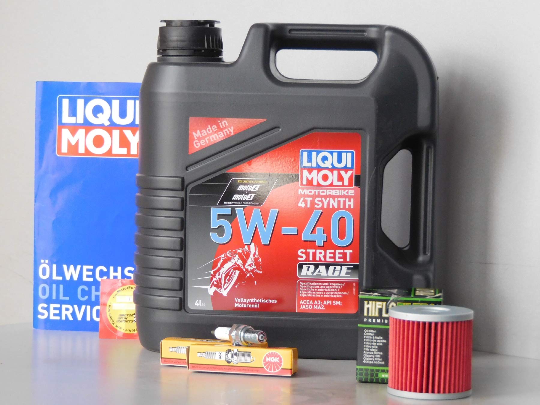Kit de mantenimiento Hyosung ST 700 – Servicio de inspección bujía, filtro de aceite
