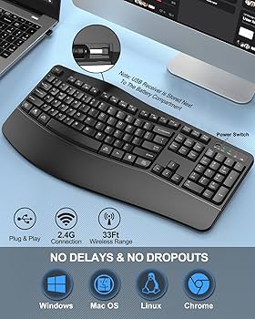 mgilejorge　4点 シルヴィア、jie2点、lowbeatNo,9 Amazon.com: EDJO Ergonomic Wireless Keyboard for Large Hands
