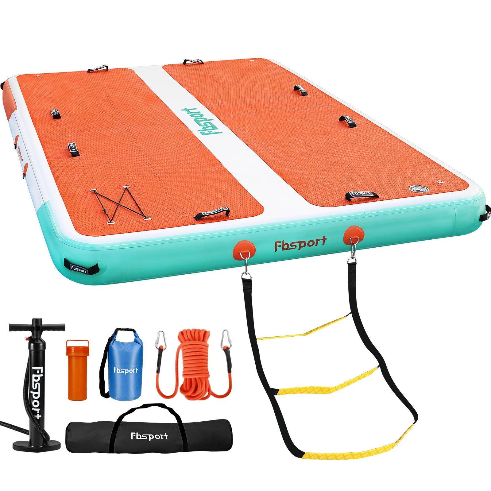 Inflatable Raft Dock Snapklik.com : FBSPORT Inflatable Floating Dock, 10ft Inflatable Swim ...