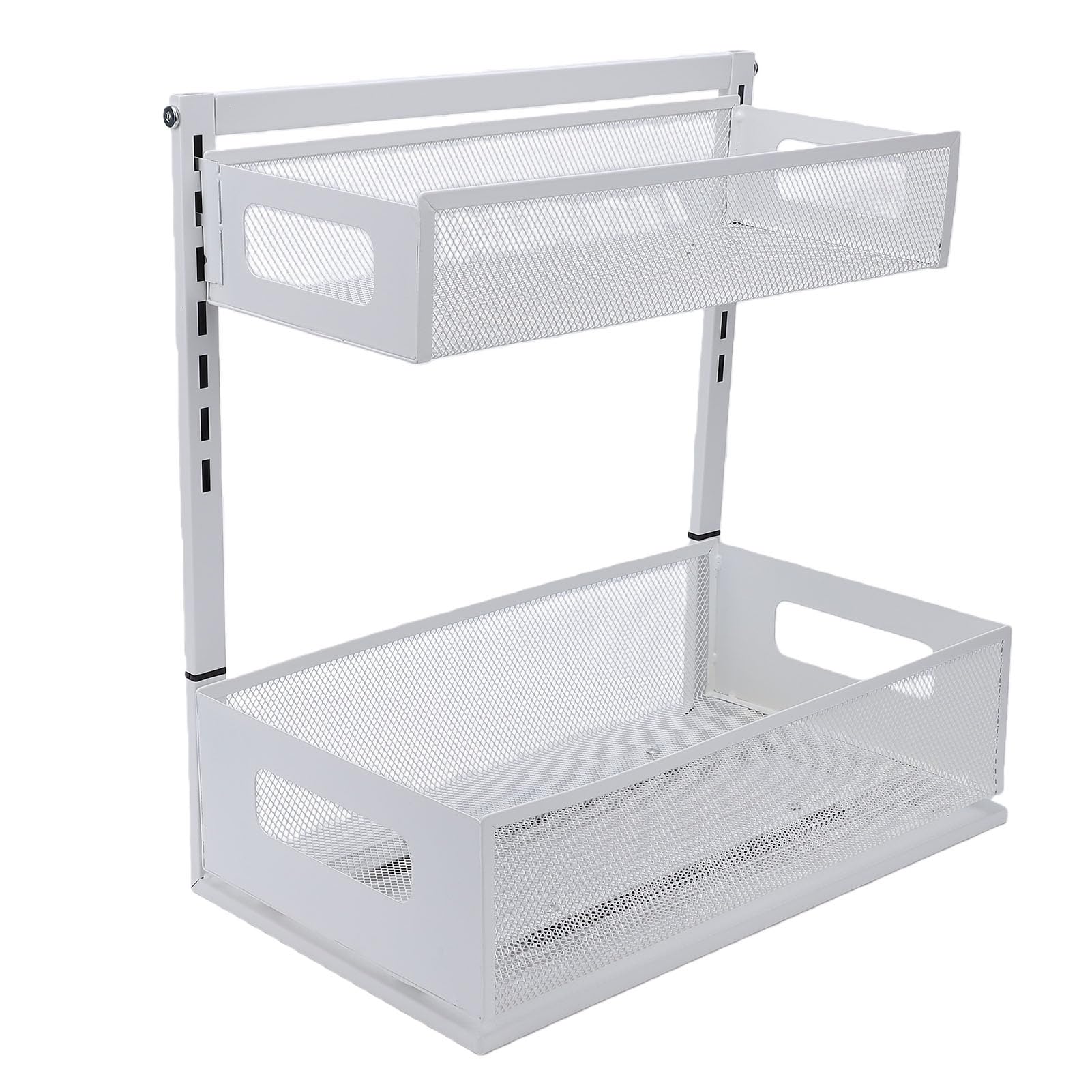 Pod Zlewem Organizer 2-poziomowy z regulowaną wysokością (WHITE)