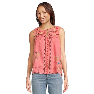 Johnny Was Relaxed Yoke Tank Top Women